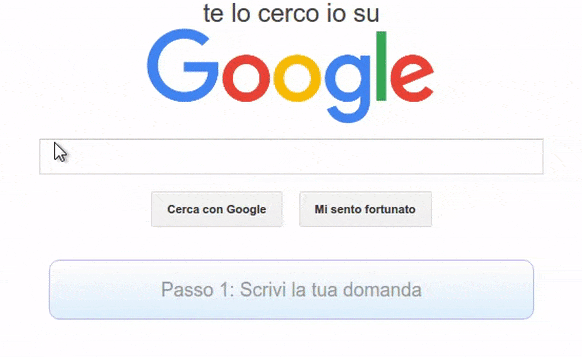 LMGTFY - Te lo cerco io su Google in italiano