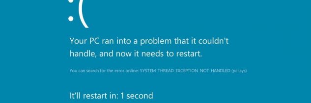 System thread exception not handled [SOLVED]