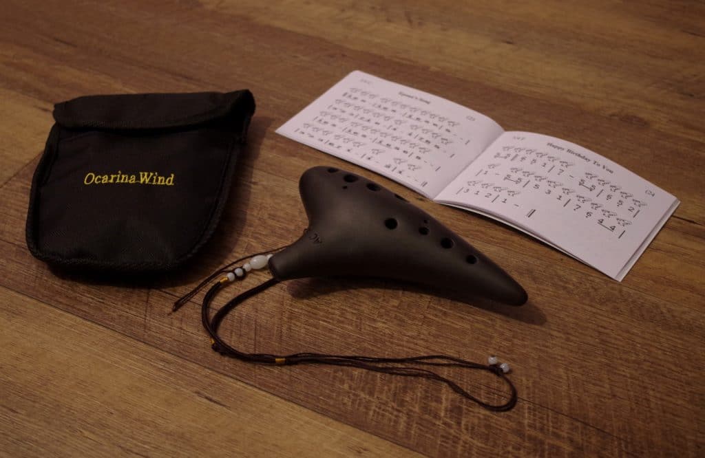 Alnicov 6 Fori Ocarina High C Ceramica Marrone Fumé Smaltata In - 13